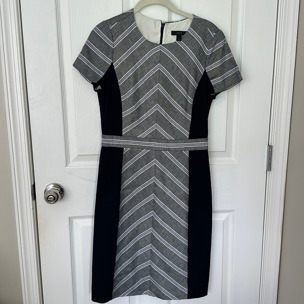 JCrew chevron dress